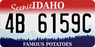 ID license plate 4B6159C