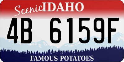 ID license plate 4B6159F