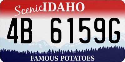 ID license plate 4B6159G