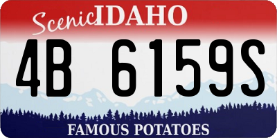ID license plate 4B6159S