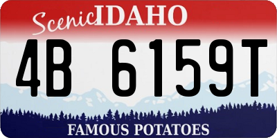ID license plate 4B6159T