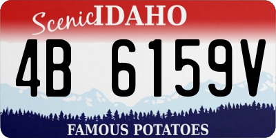 ID license plate 4B6159V