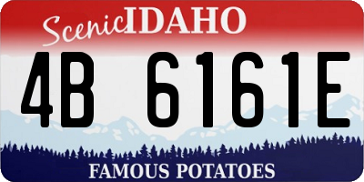 ID license plate 4B6161E
