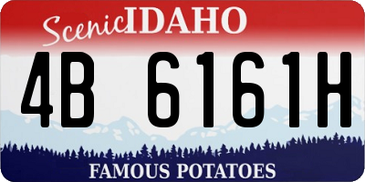 ID license plate 4B6161H