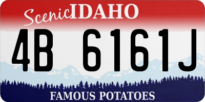 ID license plate 4B6161J