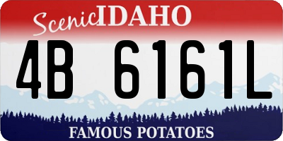 ID license plate 4B6161L