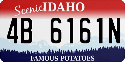 ID license plate 4B6161N