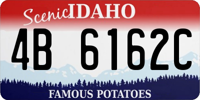 ID license plate 4B6162C