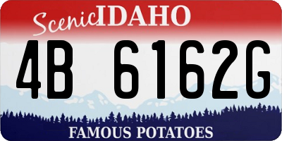 ID license plate 4B6162G