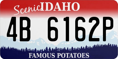 ID license plate 4B6162P