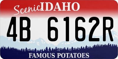 ID license plate 4B6162R