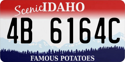 ID license plate 4B6164C