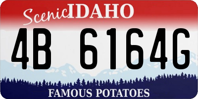 ID license plate 4B6164G