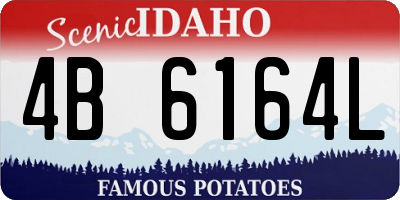 ID license plate 4B6164L