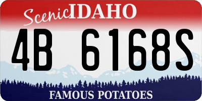 ID license plate 4B6168S