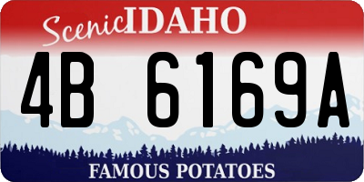 ID license plate 4B6169A