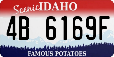 ID license plate 4B6169F