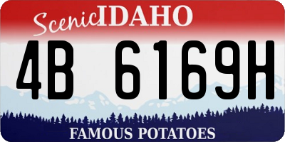 ID license plate 4B6169H