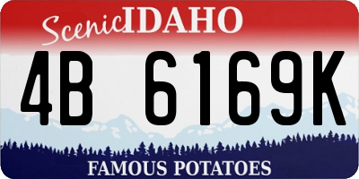 ID license plate 4B6169K