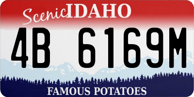 ID license plate 4B6169M