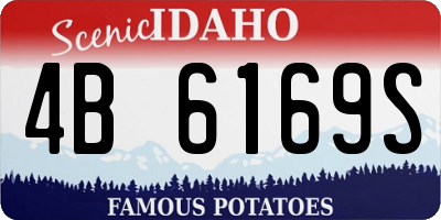 ID license plate 4B6169S