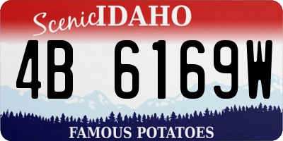 ID license plate 4B6169W