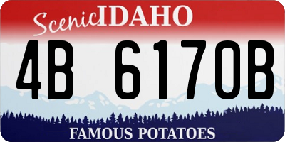 ID license plate 4B6170B