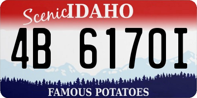ID license plate 4B6170I