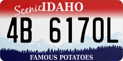 ID license plate 4B6170L