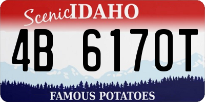 ID license plate 4B6170T