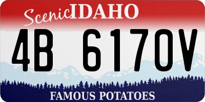 ID license plate 4B6170V