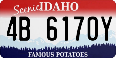 ID license plate 4B6170Y