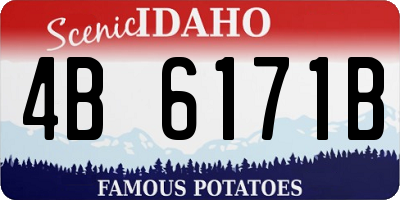ID license plate 4B6171B