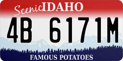 ID license plate 4B6171M