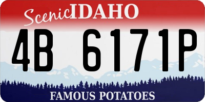 ID license plate 4B6171P