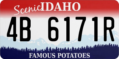 ID license plate 4B6171R