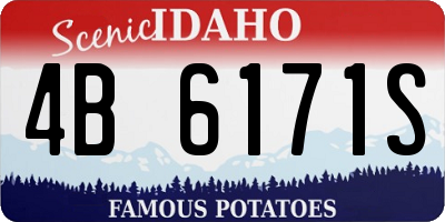 ID license plate 4B6171S