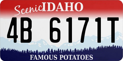 ID license plate 4B6171T