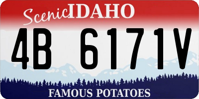 ID license plate 4B6171V