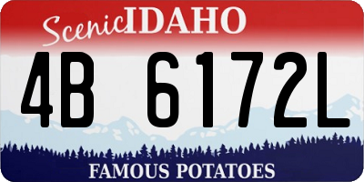 ID license plate 4B6172L