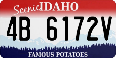 ID license plate 4B6172V