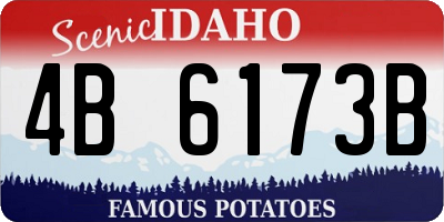 ID license plate 4B6173B