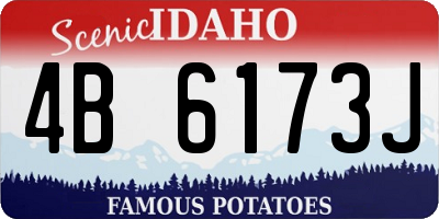 ID license plate 4B6173J
