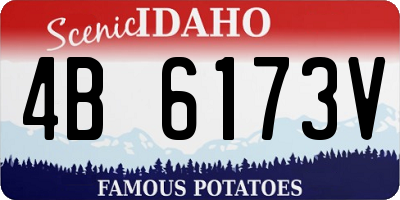ID license plate 4B6173V