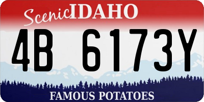 ID license plate 4B6173Y