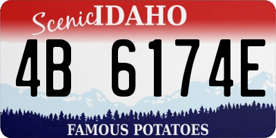 ID license plate 4B6174E