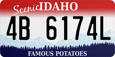ID license plate 4B6174L
