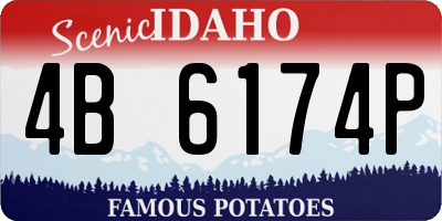 ID license plate 4B6174P