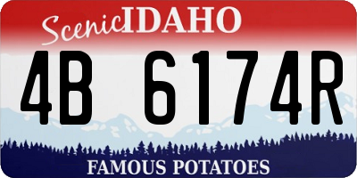 ID license plate 4B6174R