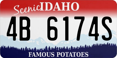 ID license plate 4B6174S